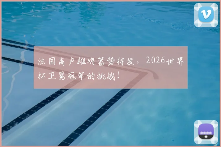 法国高卢雄鸡蓄势待发,2026世界杯卫冕冠军的挑战!